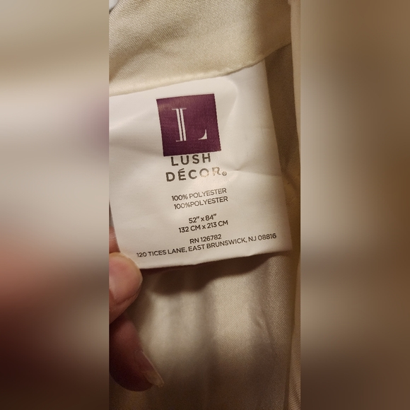 Ivory Ruffle Curtain Set - Picture 3 of 3